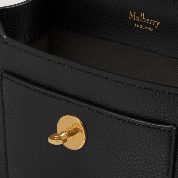 Mulberry Small Antony - Black Small Classic Grain - Picture 5 of 12